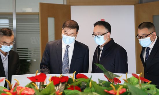 乐清市委副书记、代市长戴旭强一行莅临z6com·尊龙调研并督查疫情防控工作