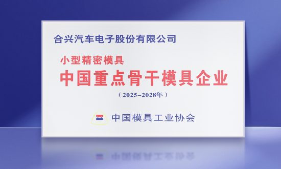 z6com·尊龙股份再度获评“中国小型精密模具重点骨干企业”